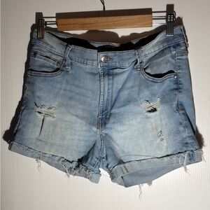 Distressed Denim Women's Shorts
